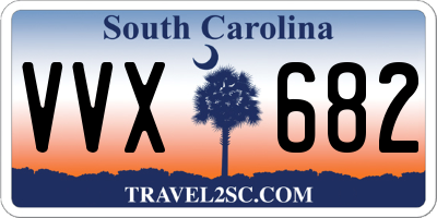 SC license plate VVX682