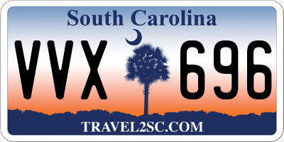 SC license plate VVX696