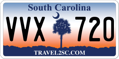 SC license plate VVX720