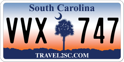 SC license plate VVX747