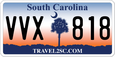 SC license plate VVX818