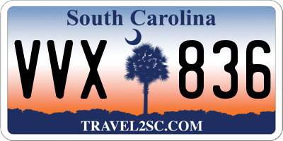 SC license plate VVX836