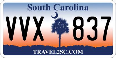 SC license plate VVX837
