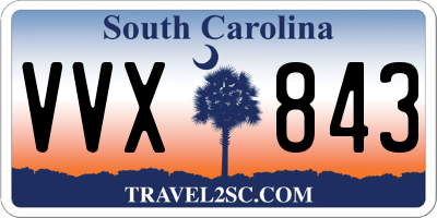SC license plate VVX843