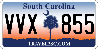 SC license plate VVX855