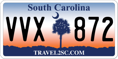 SC license plate VVX872