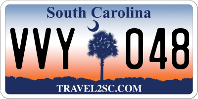 SC license plate VVY048