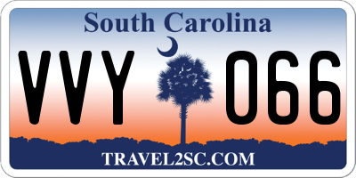 SC license plate VVY066