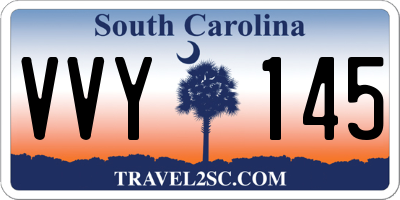 SC license plate VVY145