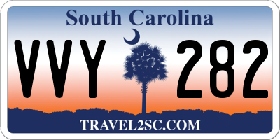SC license plate VVY282