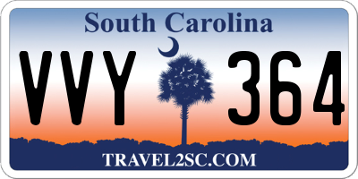 SC license plate VVY364