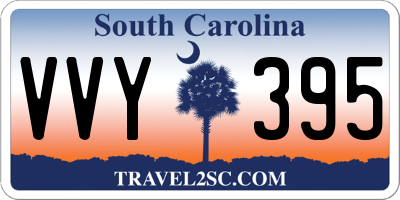 SC license plate VVY395