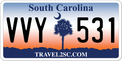 SC license plate VVY531
