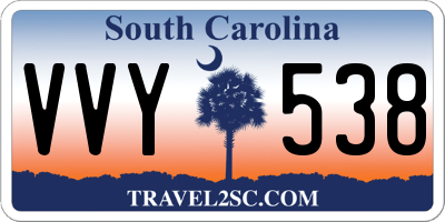 SC license plate VVY538
