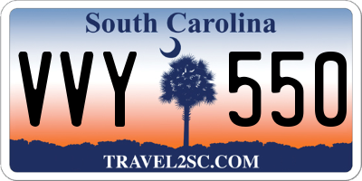 SC license plate VVY550