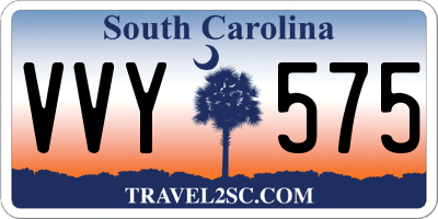 SC license plate VVY575
