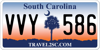 SC license plate VVY586