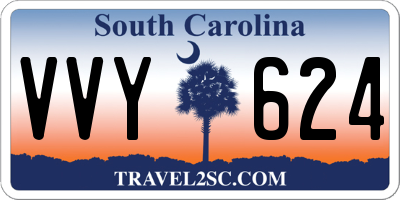 SC license plate VVY624