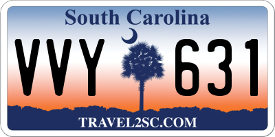 SC license plate VVY631