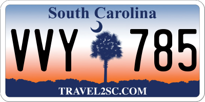 SC license plate VVY785