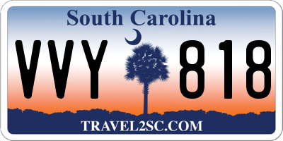 SC license plate VVY818