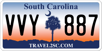 SC license plate VVY887