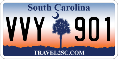 SC license plate VVY901
