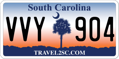 SC license plate VVY904