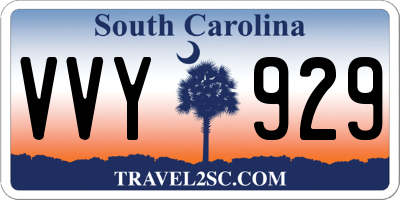 SC license plate VVY929