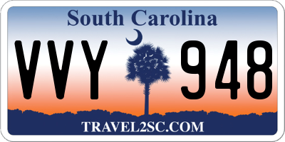 SC license plate VVY948