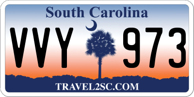 SC license plate VVY973