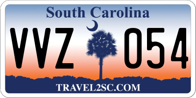 SC license plate VVZ054