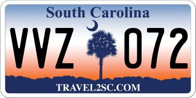 SC license plate VVZ072