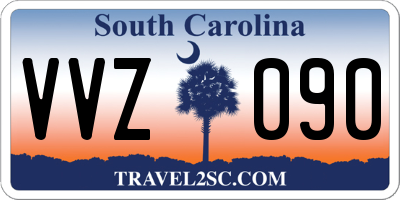 SC license plate VVZ090