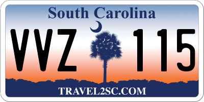 SC license plate VVZ115