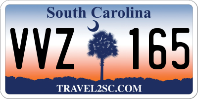 SC license plate VVZ165