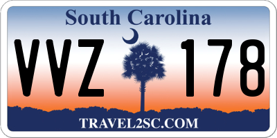 SC license plate VVZ178