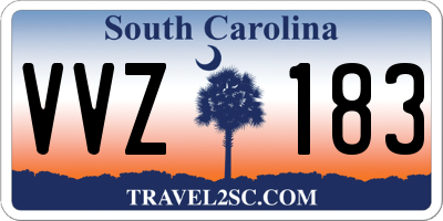 SC license plate VVZ183