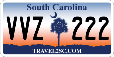 SC license plate VVZ222