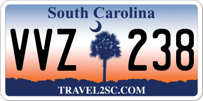 SC license plate VVZ238