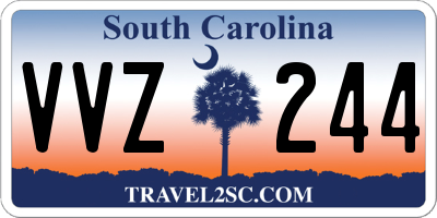 SC license plate VVZ244