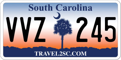 SC license plate VVZ245