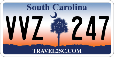 SC license plate VVZ247