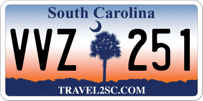 SC license plate VVZ251