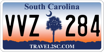 SC license plate VVZ284
