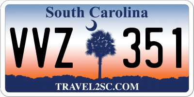 SC license plate VVZ351