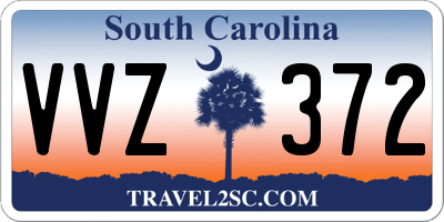 SC license plate VVZ372