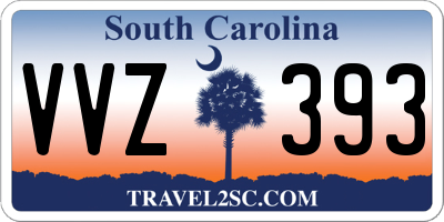 SC license plate VVZ393