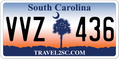 SC license plate VVZ436