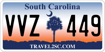 SC license plate VVZ449